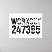 Toile Texte usé et rayé Workout 247365 noir (Recto)