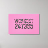Toile Texte usé et rayé Workout 247365 rose (Recto)