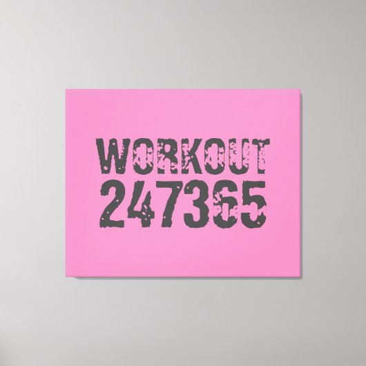 Toile Texte usé et rayé Workout 247365 rose (Recto)