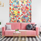 Toile Textile japonais Kimono vintage (Bingata) (Insitu(Salon))