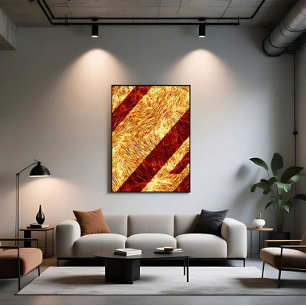 Toile Texture Abstrait Incandescent Diagonal