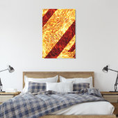 Toile Texture Abstrait Incandescent Diagonal (Insitu(Chambre))