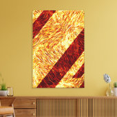 Toile Texture Abstrait Incandescent Diagonal (Insitu(Salon))