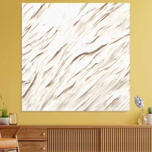 Toile Texture Abstraite ivoire (Insitu(Salon))