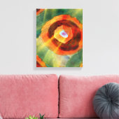 Toile texture artistique Eau abstraite verte, orange, ce (Insitu(Salon))