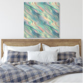 Toile Texture bleue Iris Wavy (Insitu(Chambre))