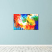 Toile Texture colorée (Insitu (Plancher de Bois))