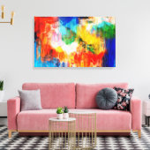 Toile Texture colorée (Insitu(Salon))