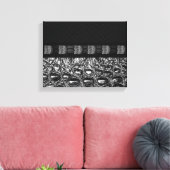 Toile Texture crocodile d'argent (Insitu(Salon))