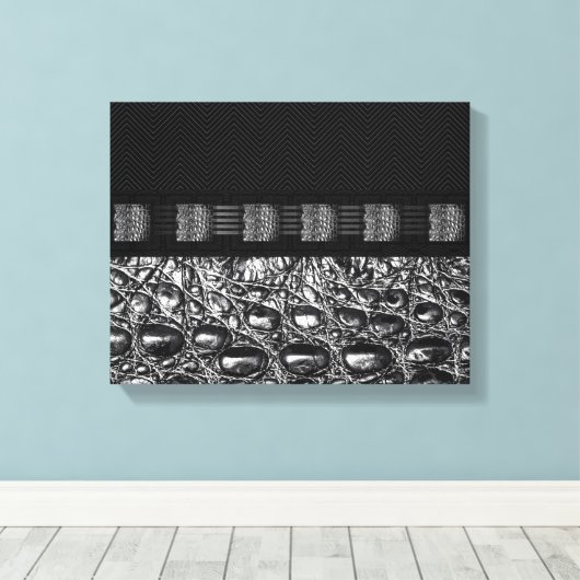Toile Texture crocodile d'argent (Insitu (Plancher de Bois))