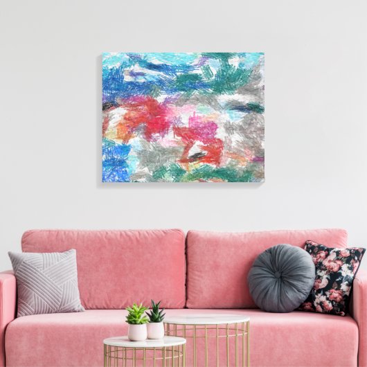 Toile Texture de crayons (Insitu(Salon))