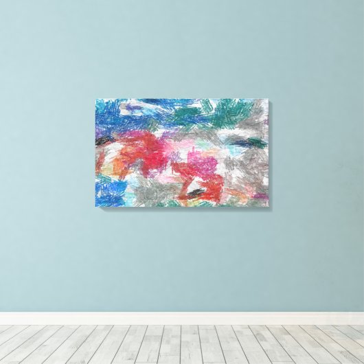 Toile Texture de crayons (Insitu (Plancher de Bois))
