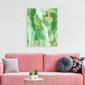 Toile Texture de pierre blanche et verte (Insitu(Salon))