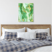 Toile Texture de pierre blanche et verte (Insitu(Chambre))