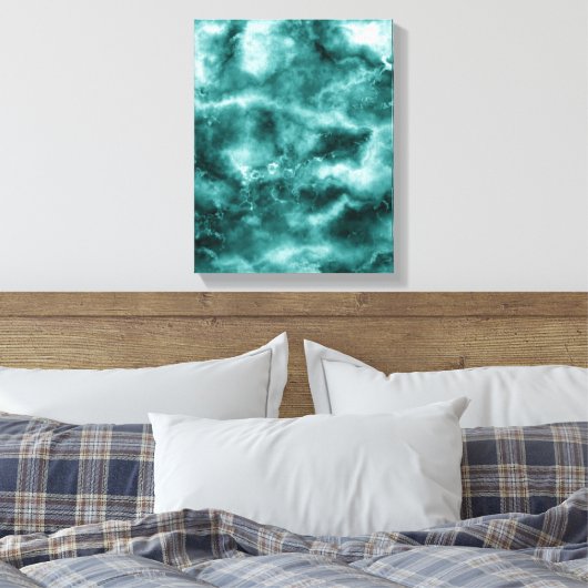 Toile Texture en marbre vert foncé (Insitu(Chambre))