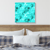 Toile Texture Froissée Cyan (Insitu(Chambre))