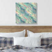 Toile Texture ondulée Iris bleu (Insitu(Chambre))
