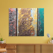 Toile Texture Rustique Avec Peinture De Flaquage Sur Mét (Insitu(Salon))