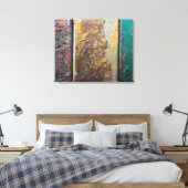 Toile Texture Rustique Avec Peinture De Flaquage Sur Mét (Insitu(Chambre))