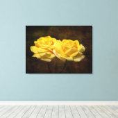 Toile texturée en toile d'étirement rose jaune (Insitu (Plancher de Bois))