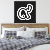 Toile Thaïlande Lucky Number 9 / Neuf / ๙ (Gao/Kao) Thai (Insitu(Chambre))