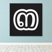 Toile Thaïlande Numéro 3 / Trois / ๓ (Sam) Script thaïla (Insitu (Plancher de Bois))