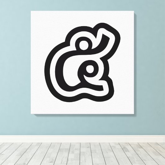 Toile Thaïlande Numéro 5 / Cinq / ๕ (Haa/Ha) Script Thaï (Insitu (Plancher de Bois))