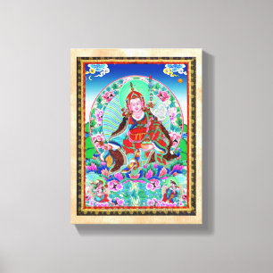 Toile Thangka tibétain oriental frais Padmasambhava