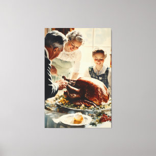 Toile Thanksgiving Joy : Une fête familiale