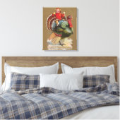 Toile Thanksgiving Turquie Drôle salutations Vintages (Insitu(Chambre))