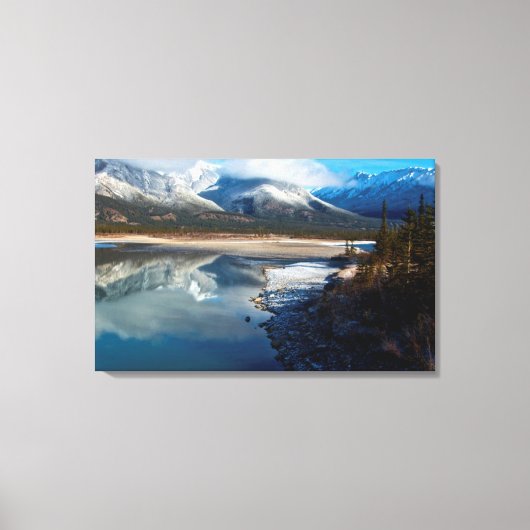 Toile The Athabasca River à Jasper National Park (Recto)