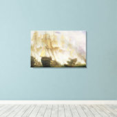 Toile The Battle of Trafalgar, c.1841 (oil on canvas) (Insitu (Plancher de Bois))