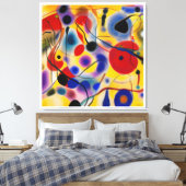 Toile The Blue 10 Abstract Meets Red 6 (Insitu(Chambre))