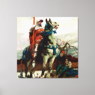 Toile The Coming Lancaster par Howard Pyle