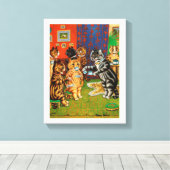 Toile Thé de l'après-midi, Louis Wain (Insitu (Plancher de Bois))