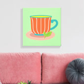 Toile Thé de menthe poivrée pour les amateurs de thé (Insitu(Salon))