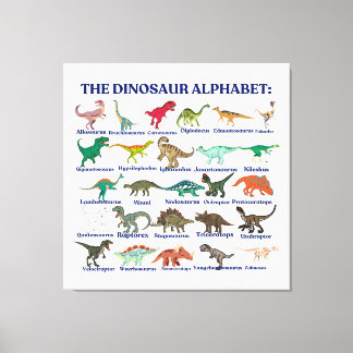 Toile The Dinosaurs Alphabet, dinosaurs and science