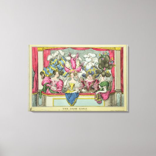 Toile The Dress Circle, publié par Thomas McLean, Lond (Recto)
