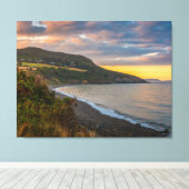 Toile The Evening Glow of Greystones Coast (Insitu (Plancher de Bois))