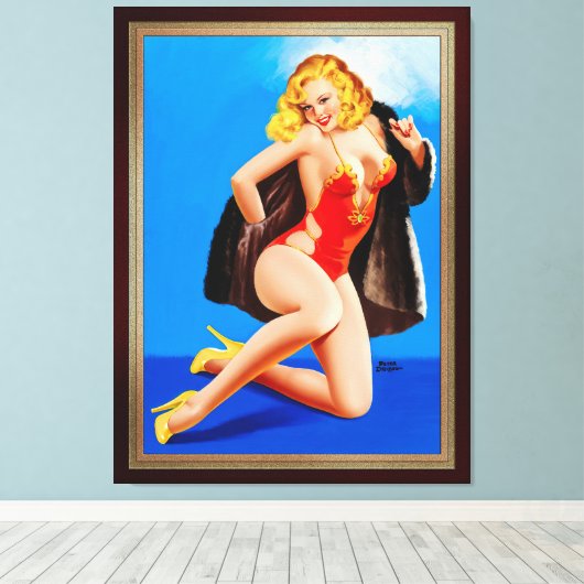 Toile The Feed Of Mink par Peter Driben (Insitu (Plancher de Bois))