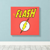 Toile The Flash Name & Lightning Bolt Logo (Insitu (Plancher de Bois))