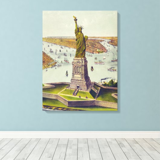 Toile The Great Bartholdi Statue, Statue of Liberty (Insitu (Plancher de Bois))