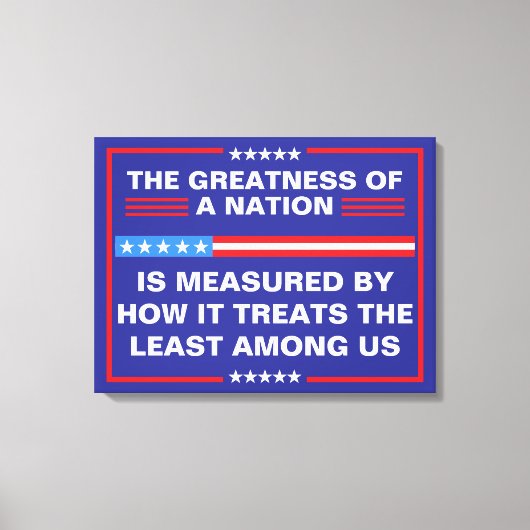 Toile The Greatness of a Nation Political (Recto)