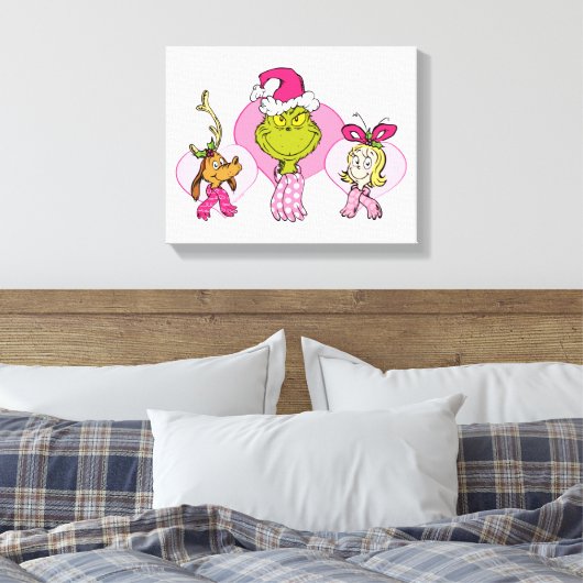 Toile The Grinch Crew in Pink Valentine's Portrait (Insitu(Chambre))