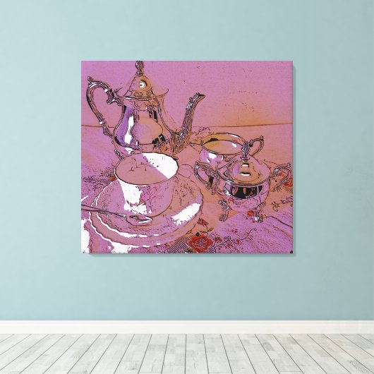 Toile Thé haut (Insitu (Plancher de Bois))