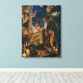 Toile The Hermit card illustration - alchemy art (Insitu (Plancher de Bois))