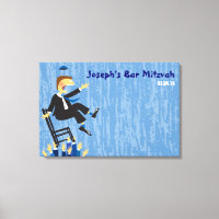 The Hora Chair Dance Bar Mitzvah Sign-In Board