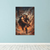 Toile The Hulking Minotaur of the Labyrinth (Insitu (Plancher de Bois))