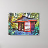 Toile Thé japonais dans la forêt (Recto)