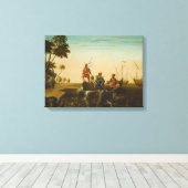 Toile The Landing of Columbus, c.1837 (Insitu (Plancher de Bois))